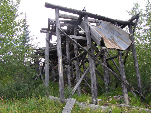 coal chute beside the old mine